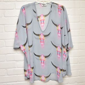 Show Me Your Mumu-Shook Tunic-Lite Bright Bull